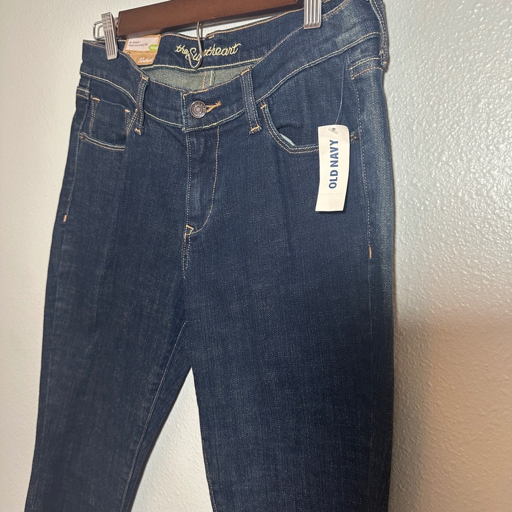 NWT Old Navy The Sweetheart Skinny Jeans Dark Wash Classic Rise Stretch Denim 6S